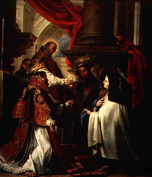 Unknown Artist Holy Communion of St Teresa of Avila by Claudio Coello